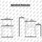 Walnut Wood Dining Chair with PU Leather Cushion