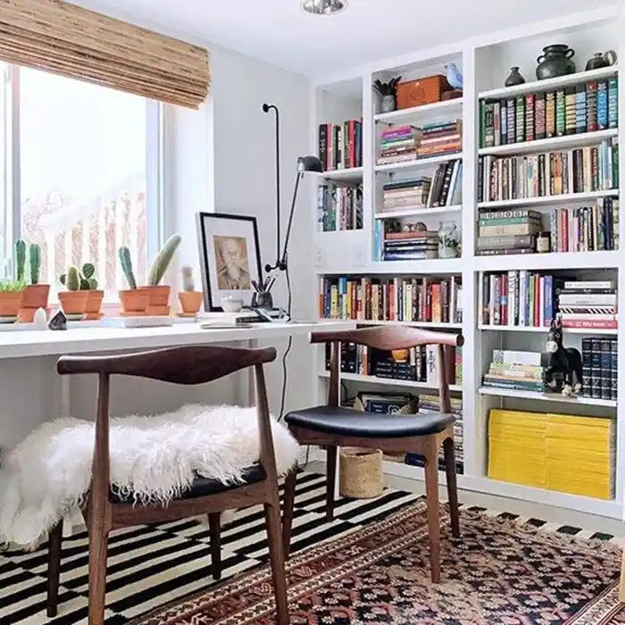 Walnut Wood Dining Chair with PU Leather Cushion