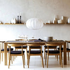 Walnut Wood Dining Chair with PU Leather Cushion