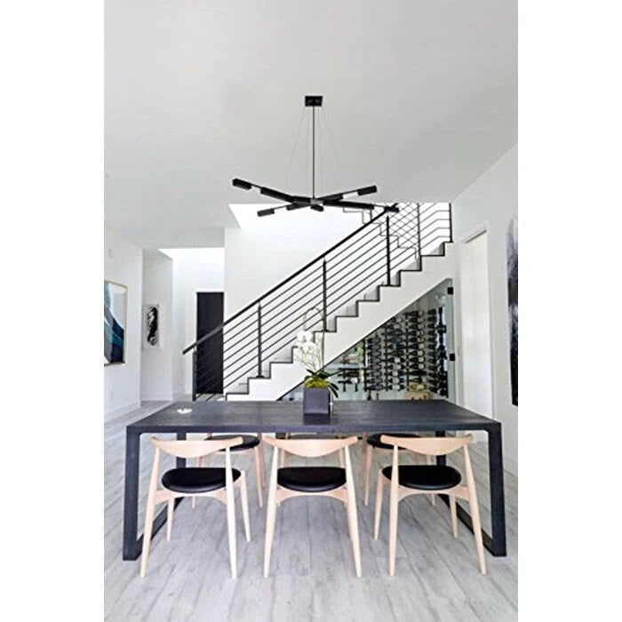 Walnut Wood Dining Chair with PU Leather Cushion