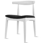 Walnut Wood Dining Chair with PU Leather Cushion