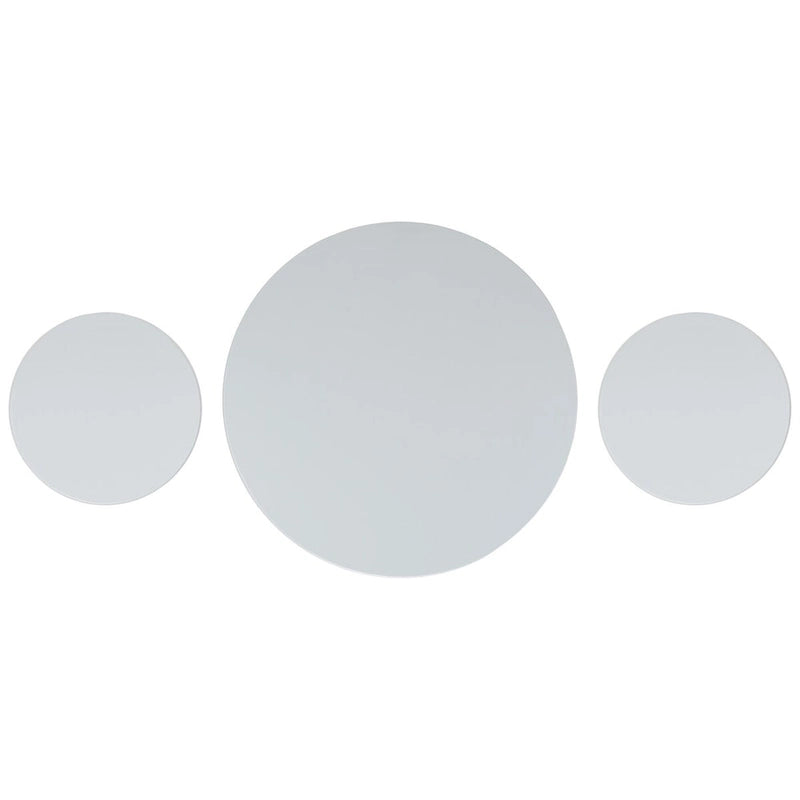 Grey & White Round Dining Set - 3-Piece for 2