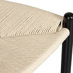 Woven Rope Counter Stool - Natural Wood - 23.5" Height