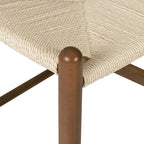 Woven Rope Counter Stool - Natural Wood - 23.5" Height