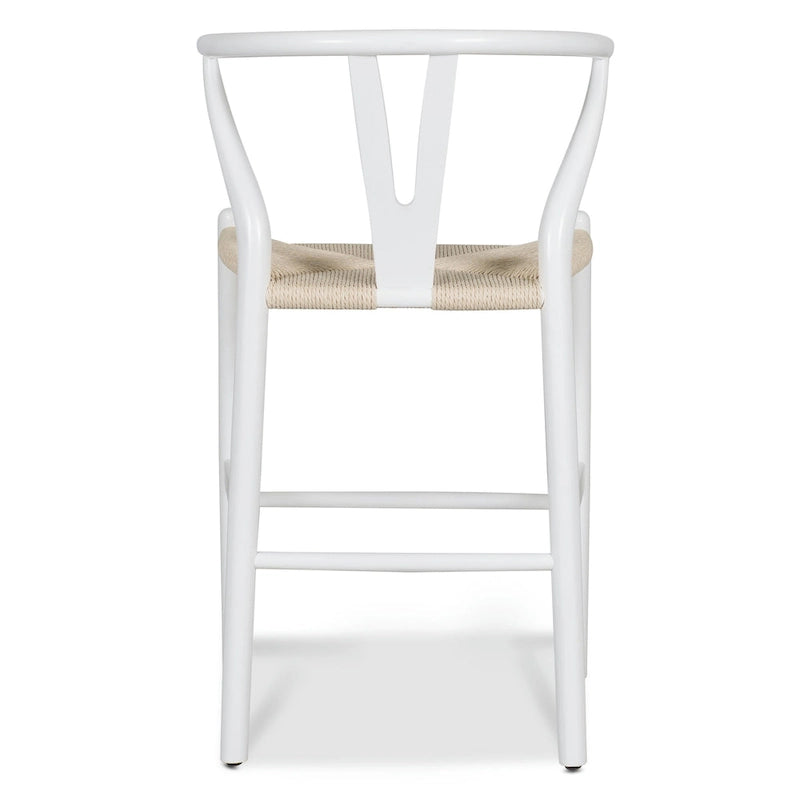 Woven Rope Counter Stool - Natural Wood - 23.5" Height