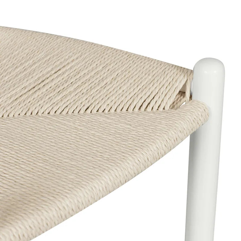 Woven Rope Counter Stool - Natural Wood - 23.5" Height