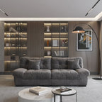 Velvet Cloud Sofa - 89" 3-Seater with Pillows