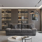 Velvet Cloud Sofa - 89" 3-Seater with Pillows