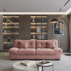 Velvet Cloud Sofa - 89" 3-Seater with Pillows