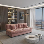 Velvet Cloud Sofa - 89" 3-Seater with Pillows
