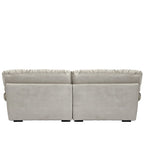 Velvet Cloud Sofa - 89" 3-Seater with Pillows