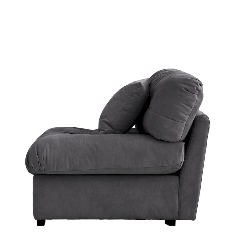 Velvet Cloud Sofa - 89" 3-Seater with Pillows