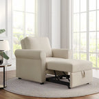 Linen 3-in-1 Convertible Sleeper Chair - Single