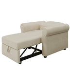 Linen 3-in-1 Convertible Sleeper Chair - Single