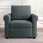 Linen 3-in-1 Convertible Sleeper Chair - Single