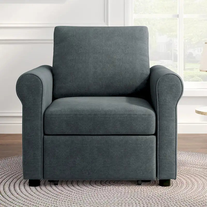Linen 3-in-1 Convertible Sleeper Chair - Single