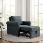 Linen 3-in-1 Convertible Sleeper Chair - Single