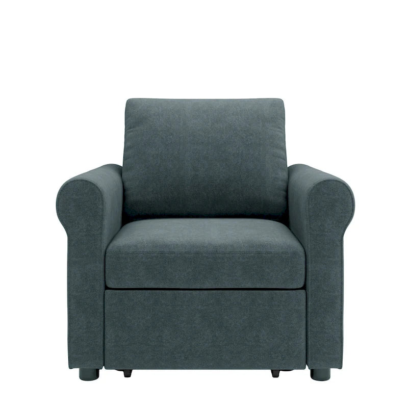 Linen 3-in-1 Convertible Sleeper Chair - Single