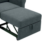 Linen 3-in-1 Convertible Sleeper Chair - Single
