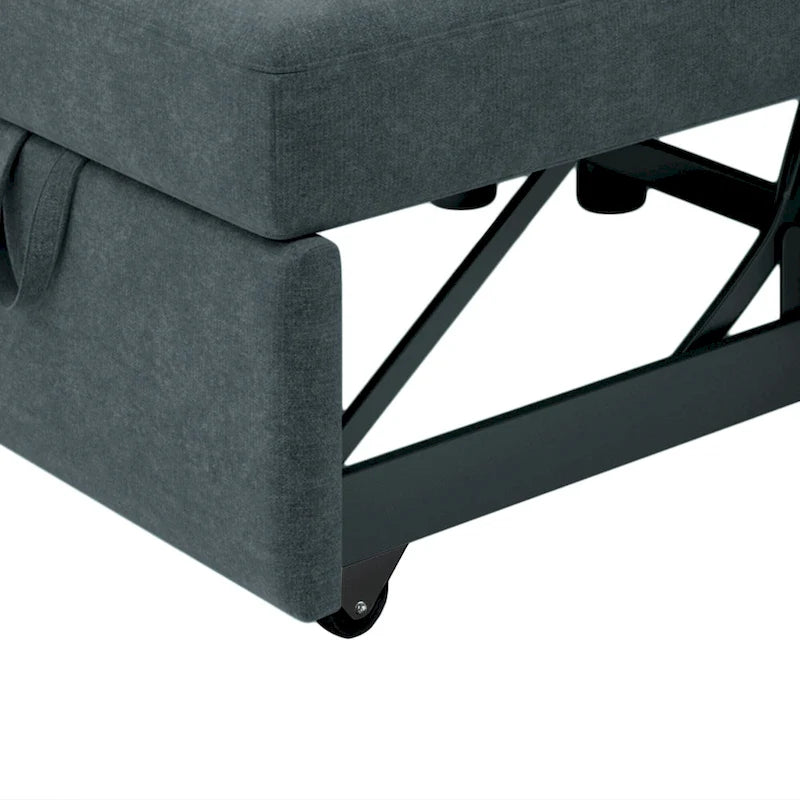 Linen 3-in-1 Convertible Sleeper Chair - Single
