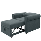 Linen 3-in-1 Convertible Sleeper Chair - Single
