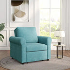 Linen 3-in-1 Convertible Sleeper Chair - Single
