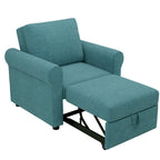 Linen 3-in-1 Convertible Sleeper Chair - Single