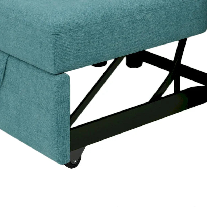 Linen 3-in-1 Convertible Sleeper Chair - Single