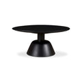 Dark Brown Round Pedestal Coffee Table - 30"