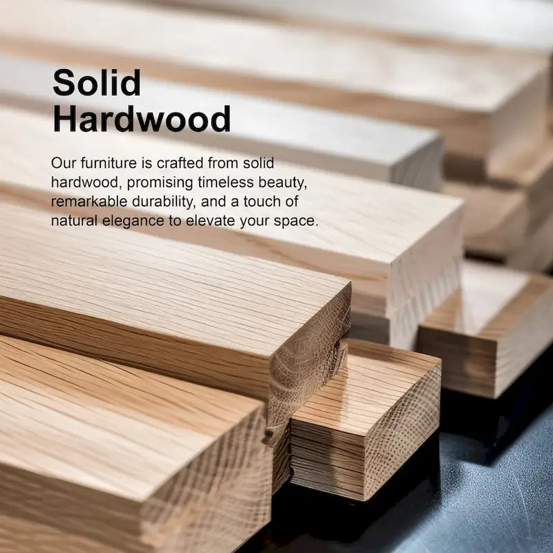 Beige Boucle Dining Chairs - Mid-Century Style - Set of 2