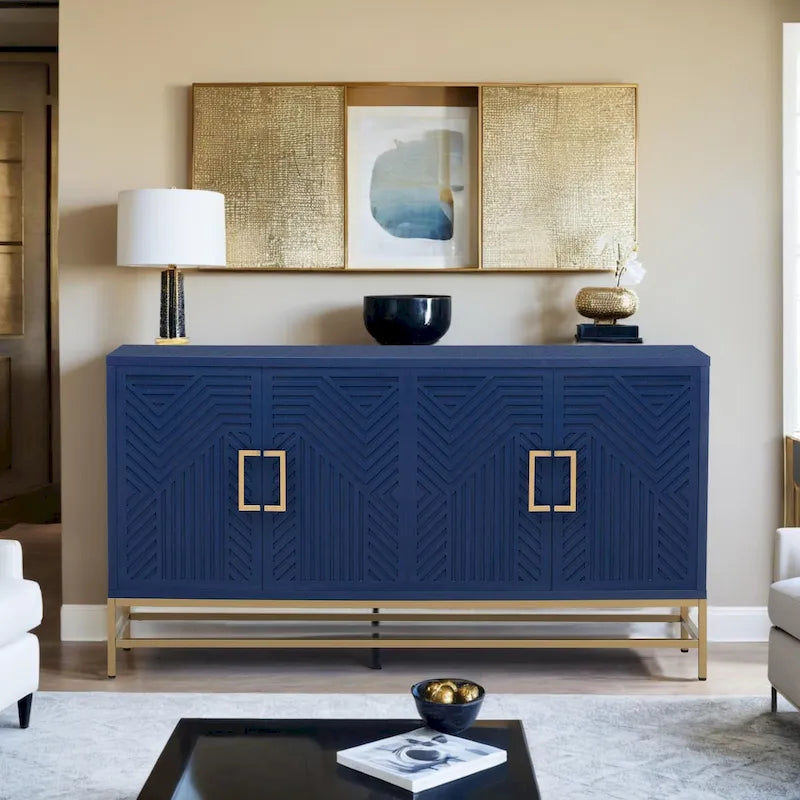 Retro Sideboard - MDF with Adjustable Shelves