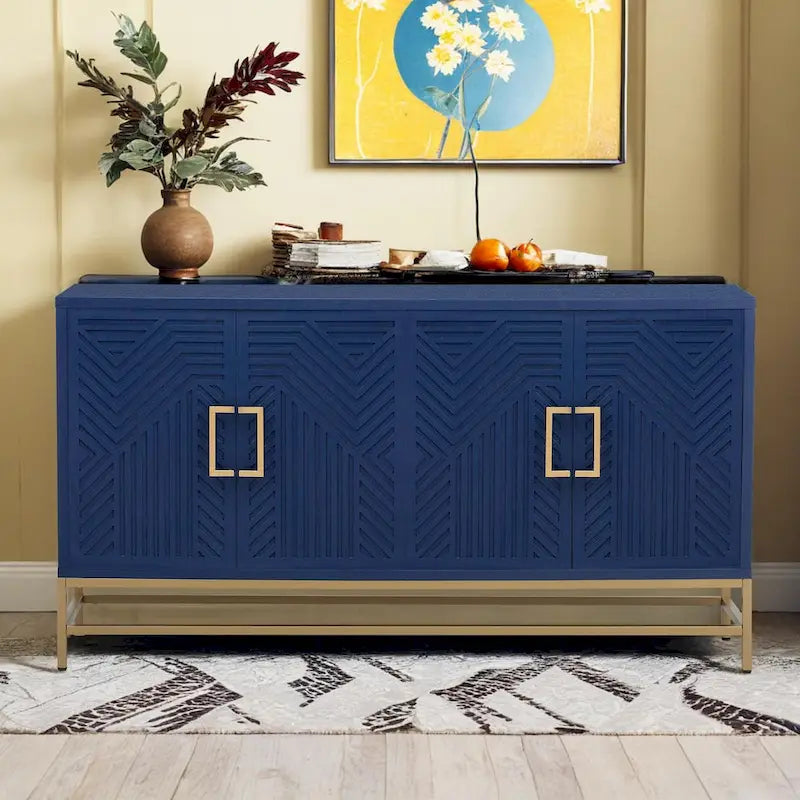 Retro Sideboard - MDF with Adjustable Shelves