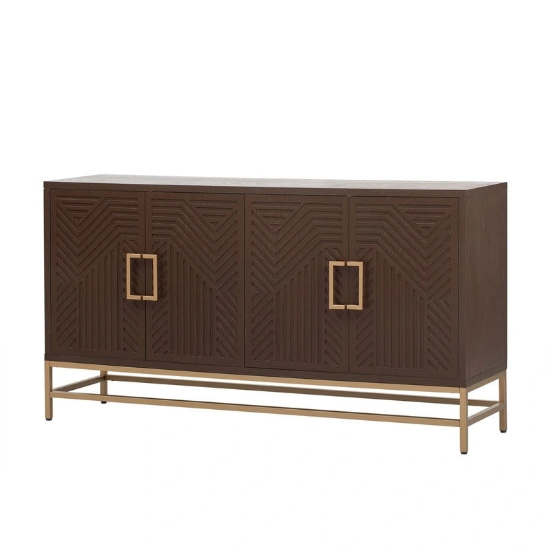 Retro Sideboard - MDF with Adjustable Shelves
