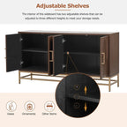 Retro Sideboard - MDF with Adjustable Shelves